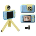 1080P Kids Selfie Flip Lens HD Compact Digital Photo and Video Camera-Blue