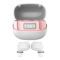 Digital Display Touch Mini Wireless Bluetooth Earphone-Pink