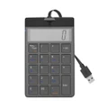 19 Keys Wired Keypad With Digital USB Interface-Black