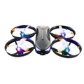 Dual Cameras Mini Remote Control Drone with Colorful lights-black