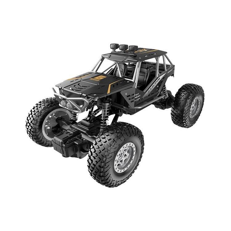 Alloy Remote Control Off-Road Vehicle Charging Remote Control Car Toy- Black