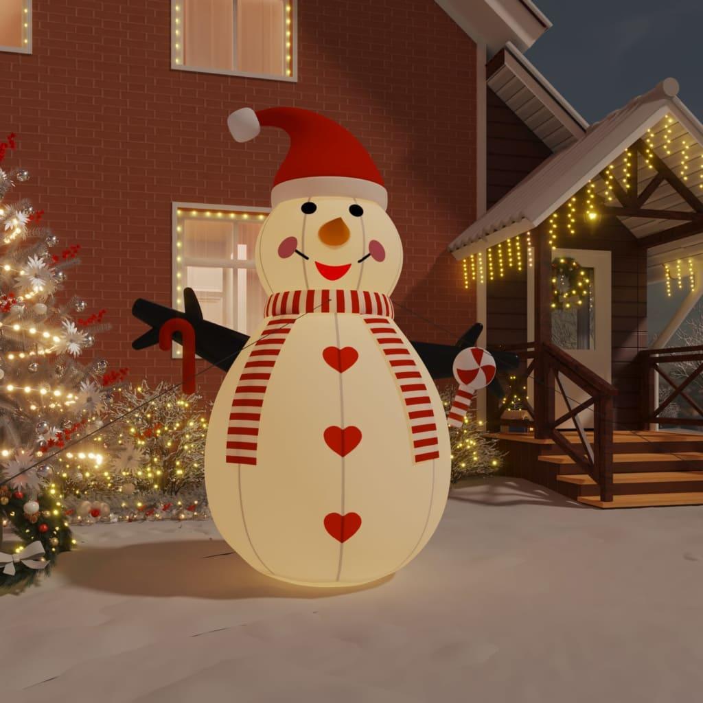 Inflatable Snowman with LEDs 300 cm vidaXL