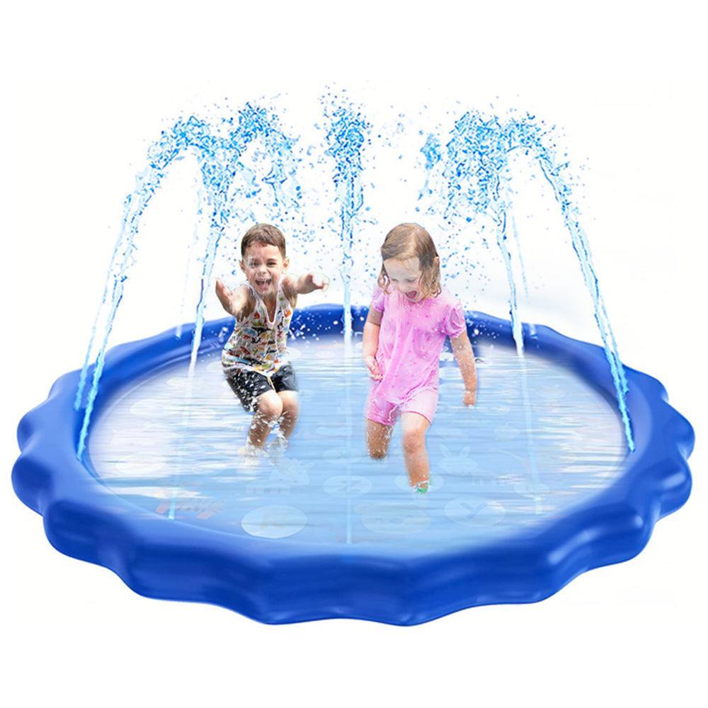170cm Outdoor Kids Sprinkler Pad Water Spray Pad Splash Play Mat Pool Toy