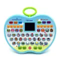 Vicanber Child Baby Puzzle Learning Apple Tablet Story Story Machine Early Education Toy (Blue)