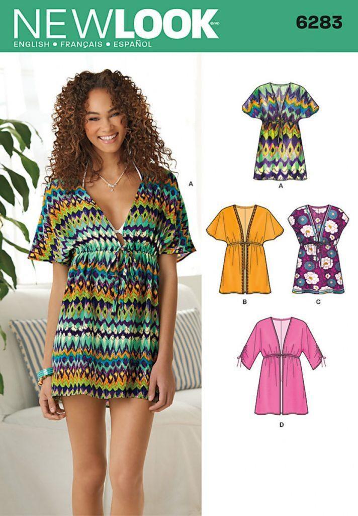 New Look Sewing Pattern 6283 Misses?ÇÖ Mini Dress or Tunic