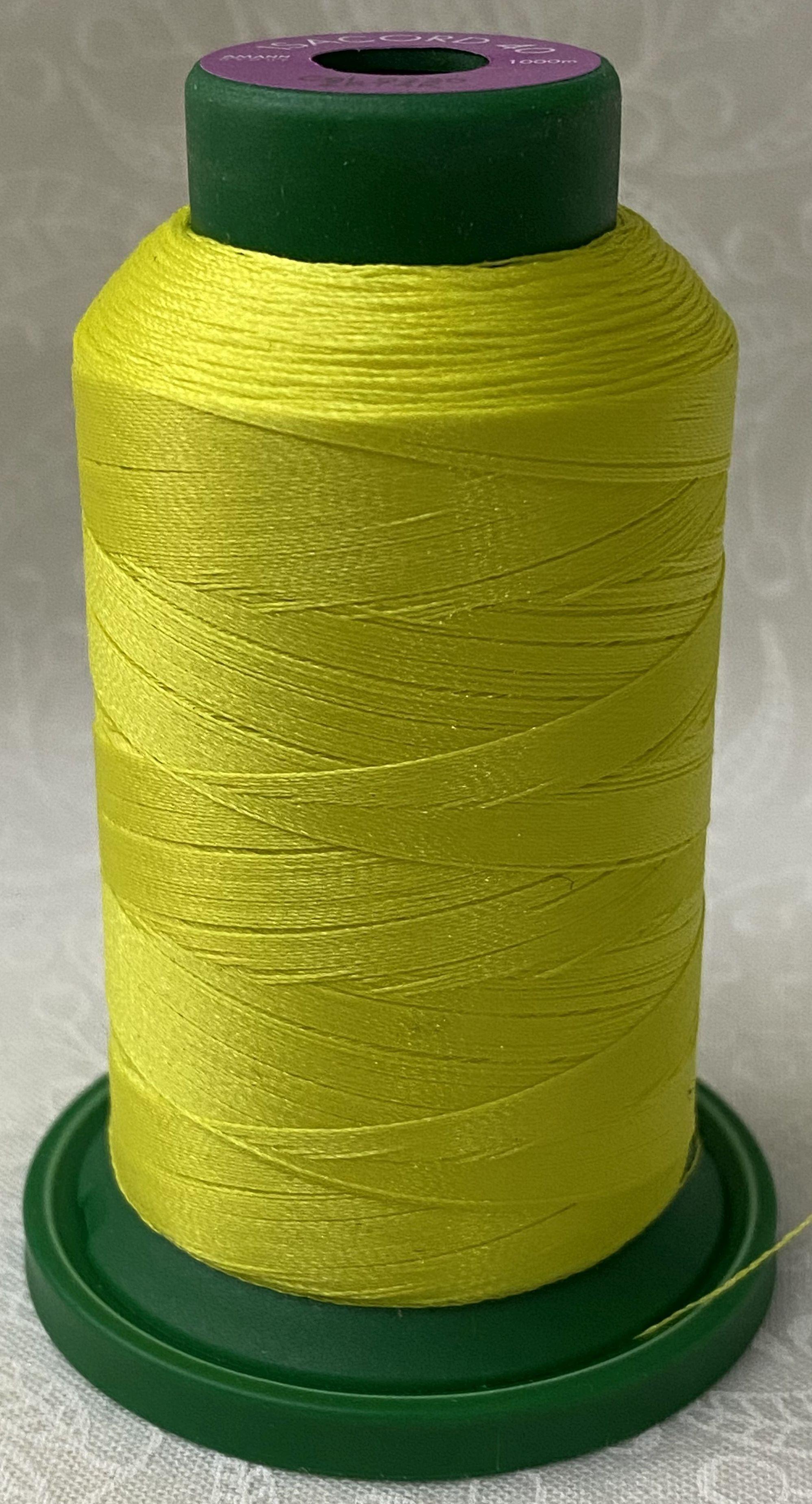 ISACORD 40 #0220 SUNBEAM YELLOW 1000m Machine Embroidery Sewing Thread