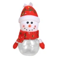 Vicanber Christmas Candy Jar Storage Bottle Santa Snowman Doll Kids Bag Box Sweet Gifts(Snowman-5PCS)