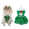GoodGoods Cute Pet Dog Clothes Christmas Puppy Small Cat Bow Skirts Princess Dress Apparel (Green, M)