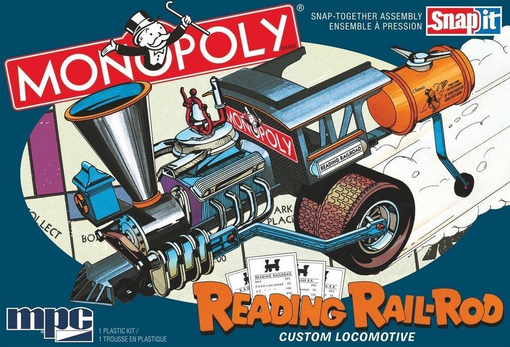 MPC 1:25 Monopoly Reading Rail Rod Custom Locomotive (Snap)