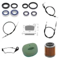 Yamaha WR250F 2003 - 2005 Whites Bearings Cables Filters Brake Pads Service Kit