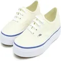 Vans Authentic Canvas Shoes Classic Skateboard Sneakers Casual - Off-White/White - US 4