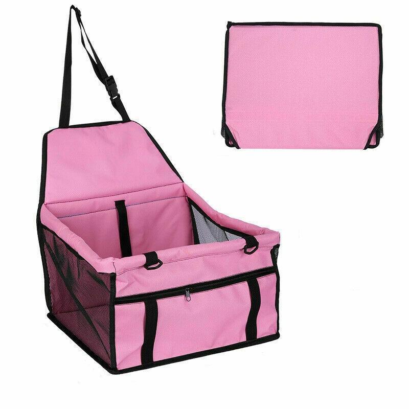 Travel Cat Dog Pet Car Booster Seat Puppy Auto Carrier Safety Protector Basket [Colour: PINK]