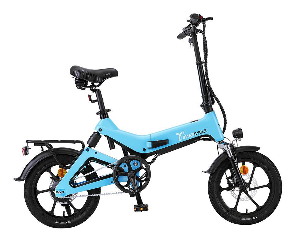 Smarcycle X Folding Electric Bicycle e-Bike All Terrain/Weather Powerful 250W