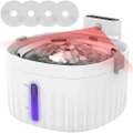 Advwin Wireless Pet Smart Water Dispenser w/ 4*Filter Cotton Water Fountain Set