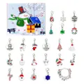 GoodGoods Christmas Advent Calendar 24 Countdown Charms DIY Necklace Bracelet Kit Set Gift