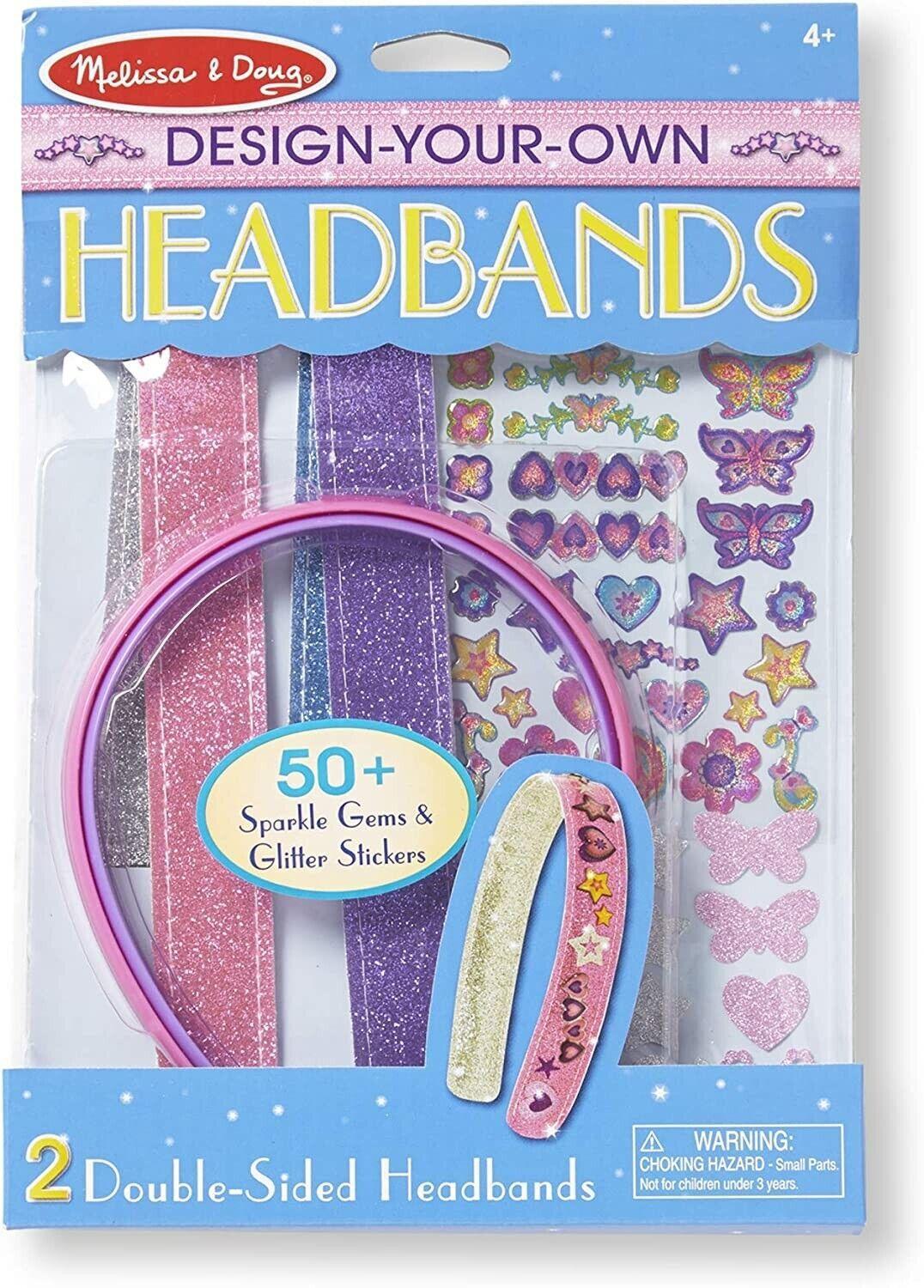 Melissa & Doug Design Your Headbands Jewelry Making Kit DIY Stickers Fun Craft