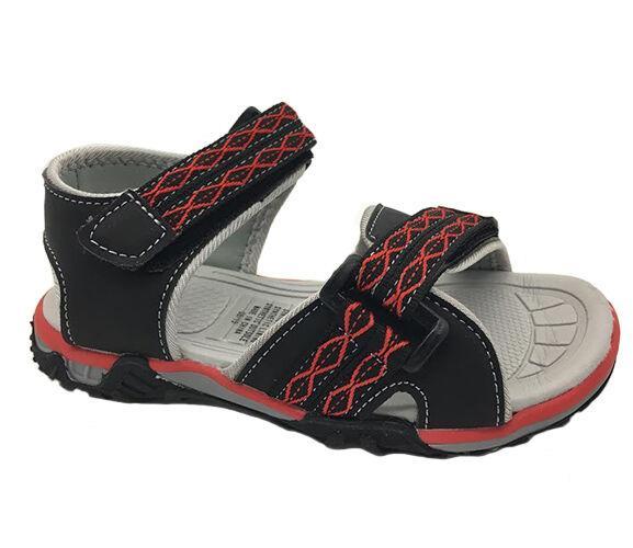 Boys Youth Shoes Grosby Nash Black/Red Size 11-4 Surf Sandals New Black/Red AU 3 EURO 34