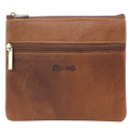 Pierre Cardin Ladies Womens Genuine Soft Leather Italian Wallet Case - Cognac