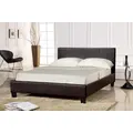 Istyle Prada Double Bed Frame Pu Leather Brown