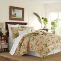 Tommy Bahama Siesta Key Queen Size Cotton Quilt Cover/2x Pillowcases Cantaloupe
