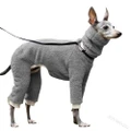 GoodGoods Fleece High Neck Warm Pet Dog Coat Jacket Outdoor Clothes Winter Puppy Vest (Gray, XL)
