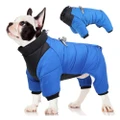 GoodGoods Dog Down Jacket Winter Warm Thicken Pet Puppy Jacket Clothes (Blue, S)