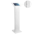 BRATECK Anti-theft Freestanding Tablet Kiosk Stand 9.7'/10.2' Ipad, 10.5' Ipad Air/Ipad Pro, 10.1' Sansung Galaxy TAB A 2019- White