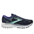 Brooks Womens Ghost 14 Sneakers Athletic Shoes Road Runners - Navy/Green - US 12