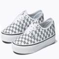 Vans Mens Authentic Canvas Shoes Eco Theory Sneakers Casual - Cosmic Check Grey - US 7