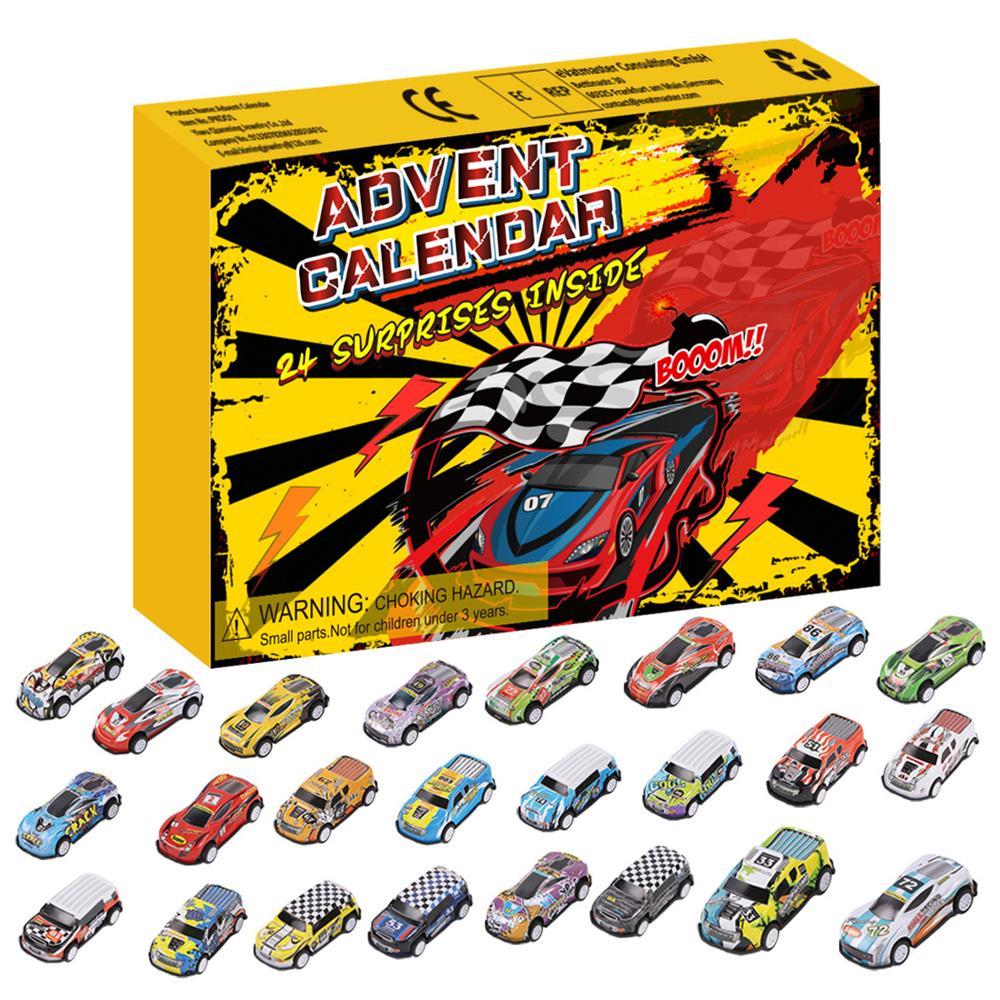 Vicanber Blind Box Advent Calendar Car Toys Christmas Countdown 24 Days Xmas Kids Gifts