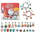 GoodGoods Christmas Bracelet Pendant DIY Making Set Advent Calendar 24 Days of Surprise Blind Box Countdown Gift for Kids