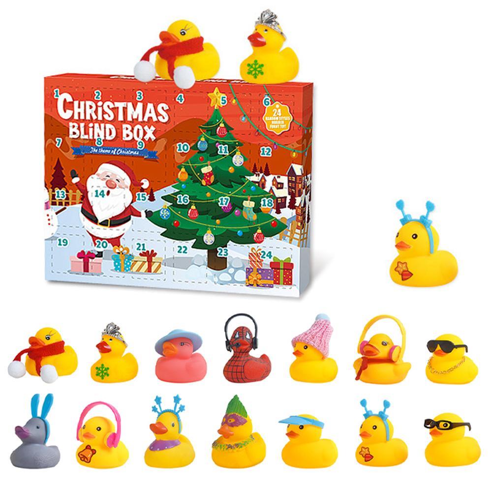 GoodGoods Christmas Rubber Ducks Advent Calendar 24 Days of Surprise Blind Box Countdown Gift for Kids
