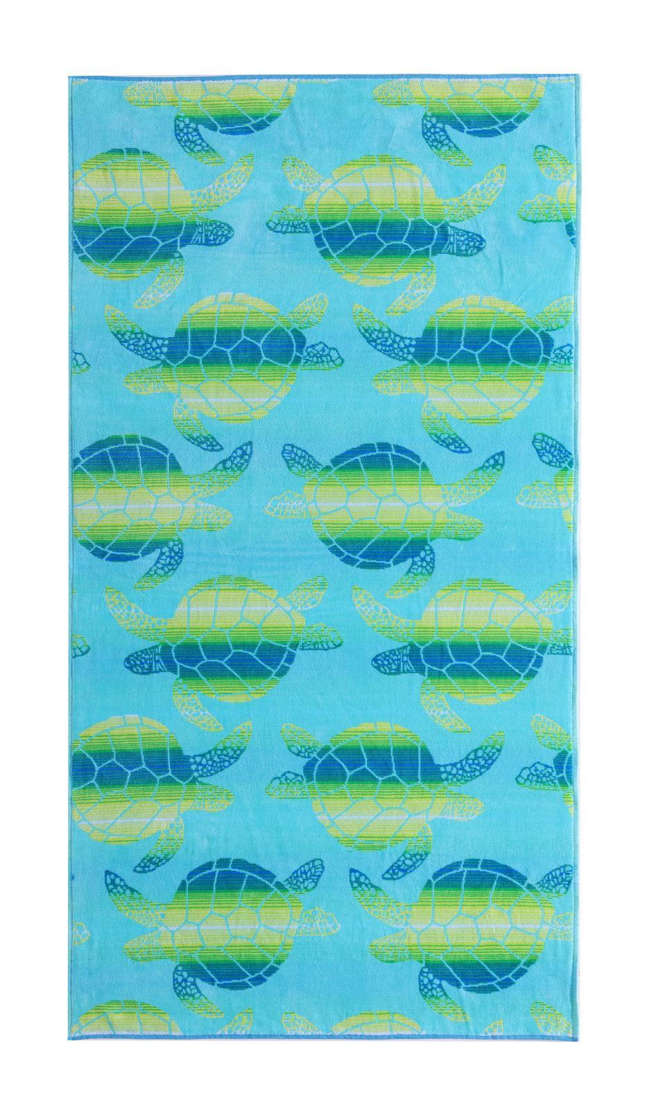 Tommy Bahama Ombre Turtle 91x173cm Cotton Beach Towel Absorbent Seamist/Multi