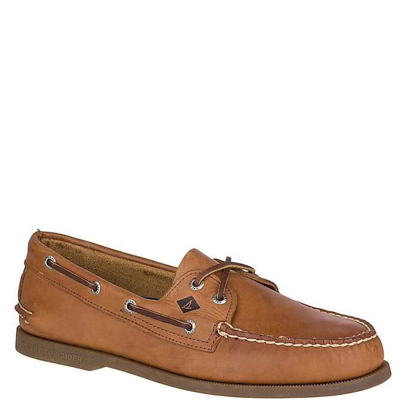 Sperry Men's Authentic Original 2-Eye Wide Boat Shoe - Sahara - Leather - Size 7.5