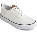 Sperry Men's Striper II CVO SW Sneaker - White -Canvas Cotton - Size 13