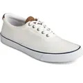 Sperry Men's Striper II CVO SW Sneaker - White -Canvas Cotton - Size 9.5