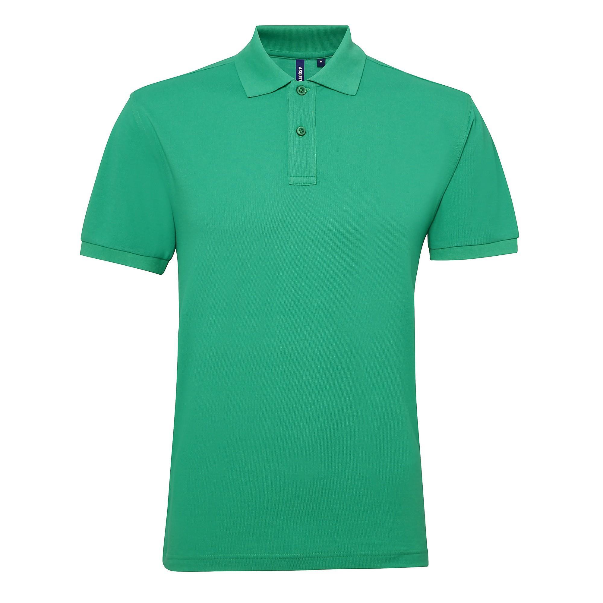 Asquith & Fox Mens Short Sleeve Performance Blend Polo Shirt (Kelly) (S)
