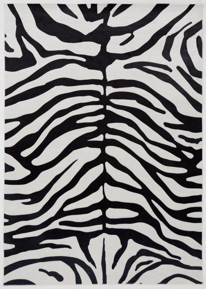 Marseille Zebra Print Design Super Soft Floor Rug - 160x230cm