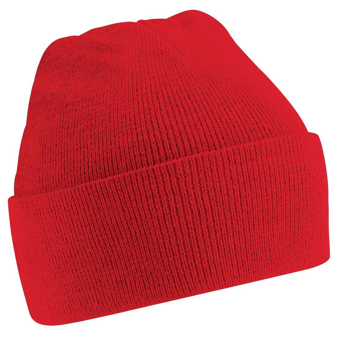 Beechfield Unisex Junior Kids Knitted Soft Touch Winter Hat (Classic Red) (One Size)
