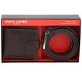 Pierre Cardin Mens RFID Wallet & Belt Gift Set - Chestnut