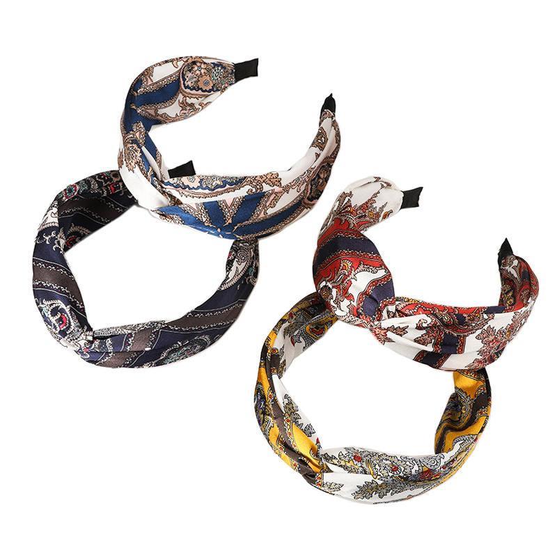 4 Pack Fashion Boho Knotted Headbands for Women and Girls FG60-Mixcolor