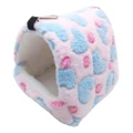 Warm Hamster Plush Bed Hanging Hammock Nest (Pink, 8/8CM)