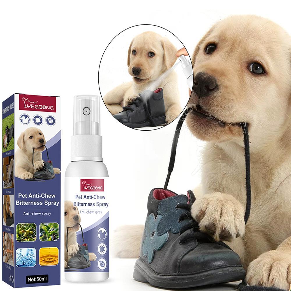 Vicanber 50ml Pet Anti Chew Spray Stop Dog/Cat Biting Chewing Bitter Apple Natural Spray