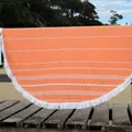 Accessorize De La Mer Orange Round Turkish Towel