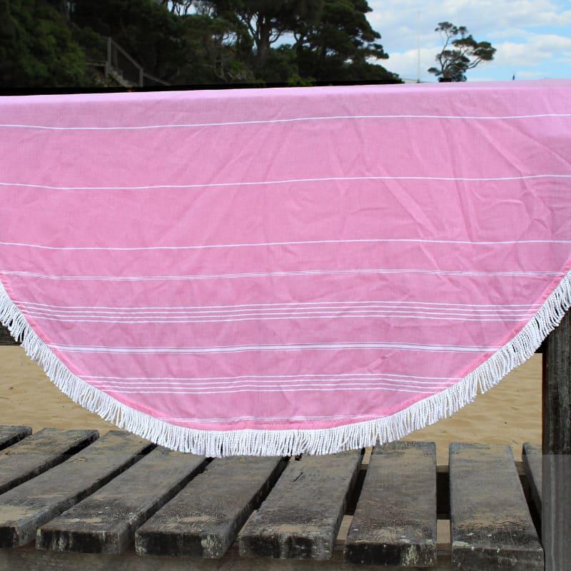 Accessorize De La Mer Pink Round Turkish Towel