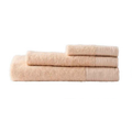 Bath Towel 2 Pack Beige Royal Doulton Wide Border Organic Cotton
