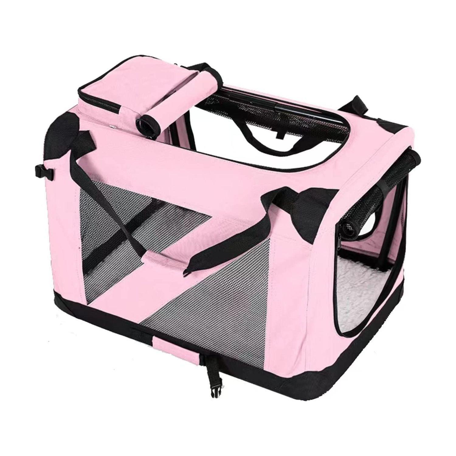 FLOOFI Portable Pet Carrier XL Size (Extra Large, Pink)