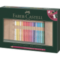 Faber-Castell 34pc Polychromos Artist Coloured Pencils Travel Roll Set Graphite Eraser