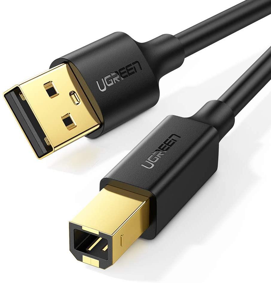 USB Printer Cable USB 2.0 Type A Male to Type B Male Printer Scanner Cable Cord High Speed for Brother, HP, Canon, Lexmark, Epson, Dell, Xerox, Samsung etc and Piano, DAC(5 Feet)