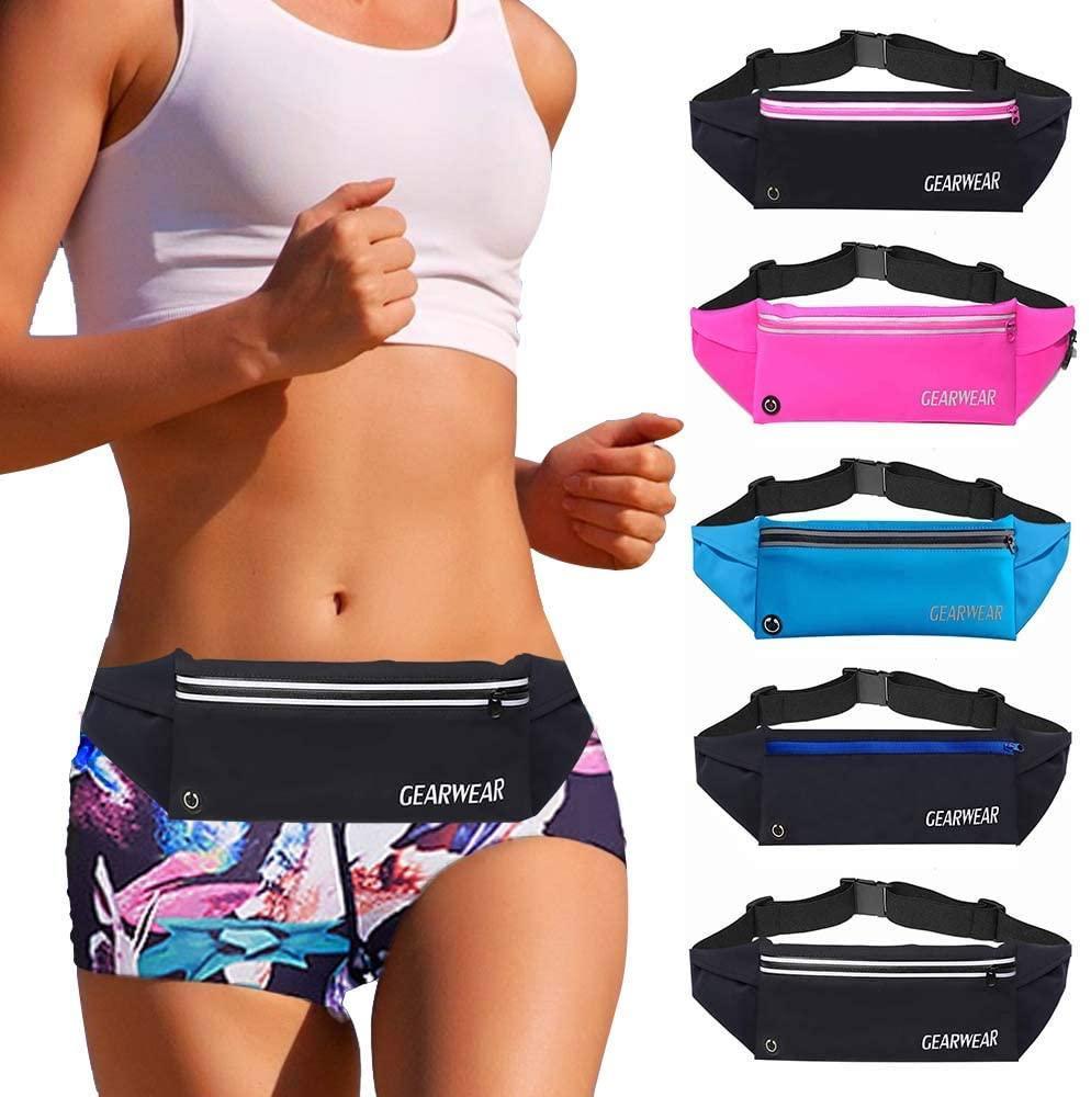 Running Belt Waist Pack Fanny Bag for iPhone 7 8 Plus X Holder Cell Phone Holder Pouch for Workout Sports Walking Fitness Exercise Marathon
